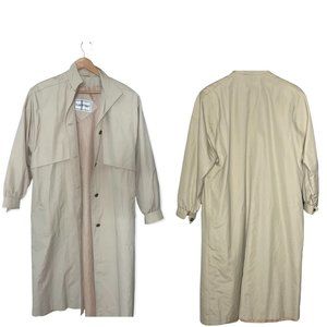 𝐕𝐈𝐍𝐓𝐀𝐆𝐄 Fleet Street Tan Classic Trench Coat Jacket Size 3X